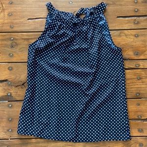 Polka dot halter shirt